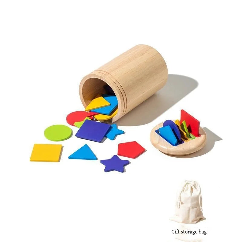 Jouets Montessori en bois / Tri des couleurs / Jouets de motricité fine / Association des formes / Jouets sensoriels / Puzzle éducatif pour tout-petits