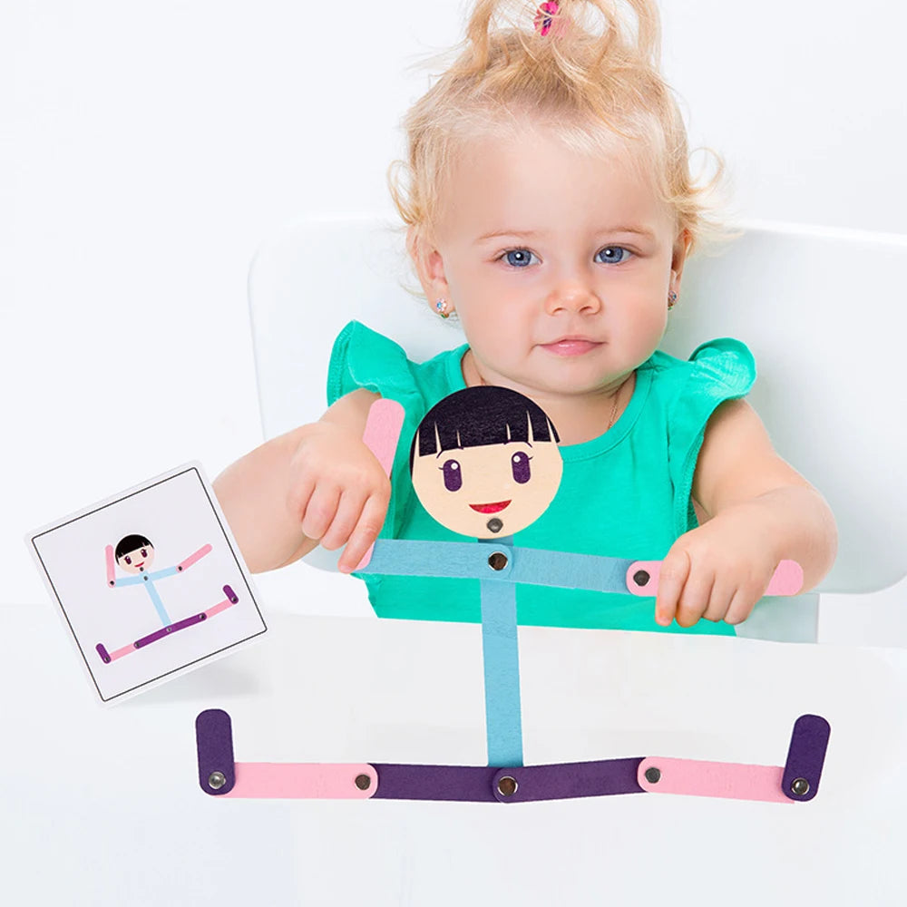 Montessori matériel bricolage Puzzle jouets planches jeu éducatif jouet d'apprentissage précoce pour les enfants préscolaires formation de motricité Fine