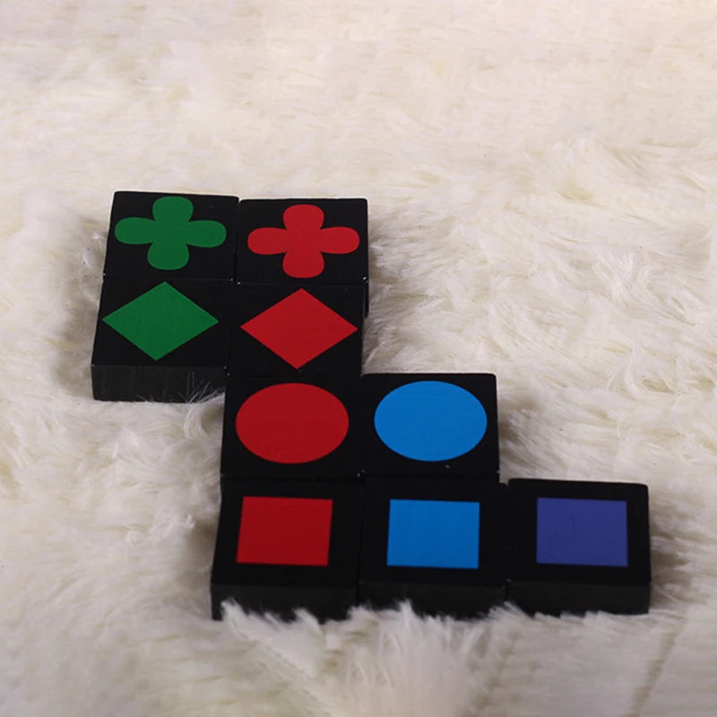 Cadeaux de Noël / Nouveaux jouets éducatifs pour enfants / Jeu de stratégie en bois Qwirkle / Jeu interactif parent-enfant / Jouets pour enfants et adultes