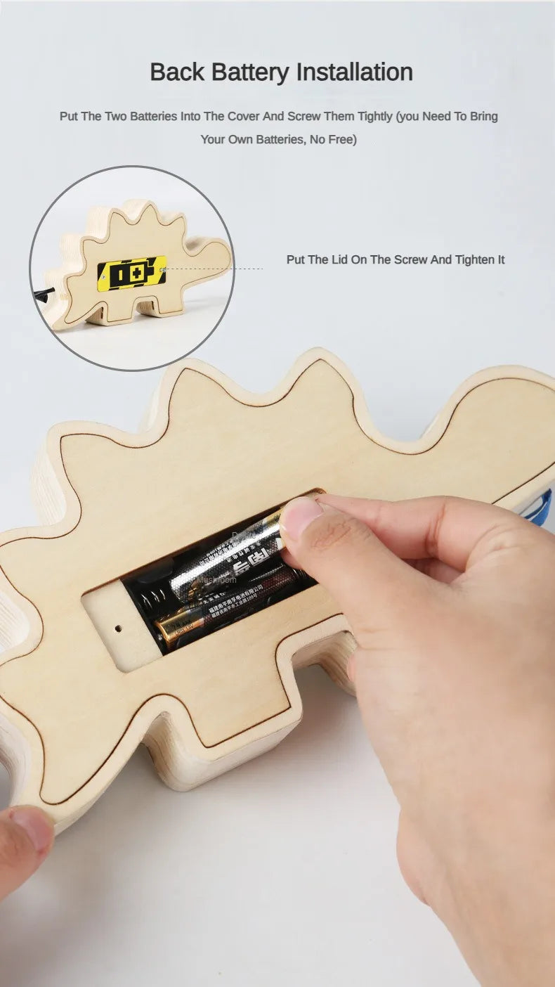 Planche d’activités Montessori / Circuit LED avec prise et interrupteur ON/OFF / Développement de la motricité fine et des capacités cognitives / Jouet éducatif pour bébés / Idée cadeau Busy Board