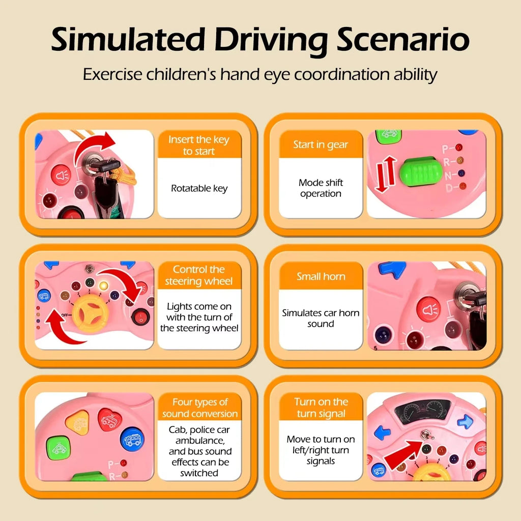 Busy Board Montessori avec interrupteurs et lumières LED / Jouet sensoriel portable / Puzzle électrique éducatif / Pour tout-petits / Idée cadeau