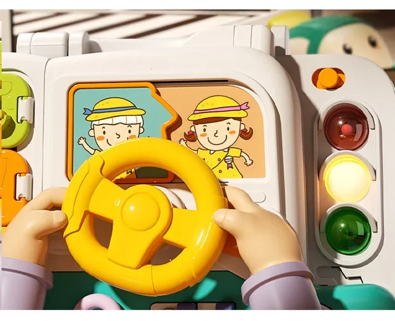 Planche d’activités Montessori / Jouet sensoriel avec musique et interrupteurs lumineux / Jouet multifonction pour tout-petits / Cadeau éducatif pour la petite enfance