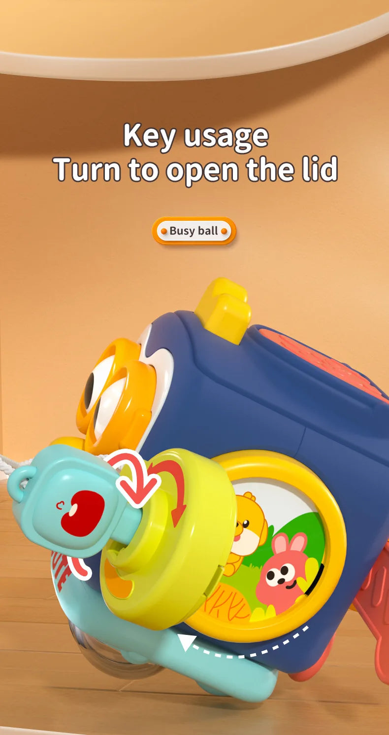 Cube de planche occupée pour bébé, jouets sensoriels Montessori pour tout-petits, activités d'apprentissage éducatives, jouet de voyage, boîte de verrouillage, motricité Fine