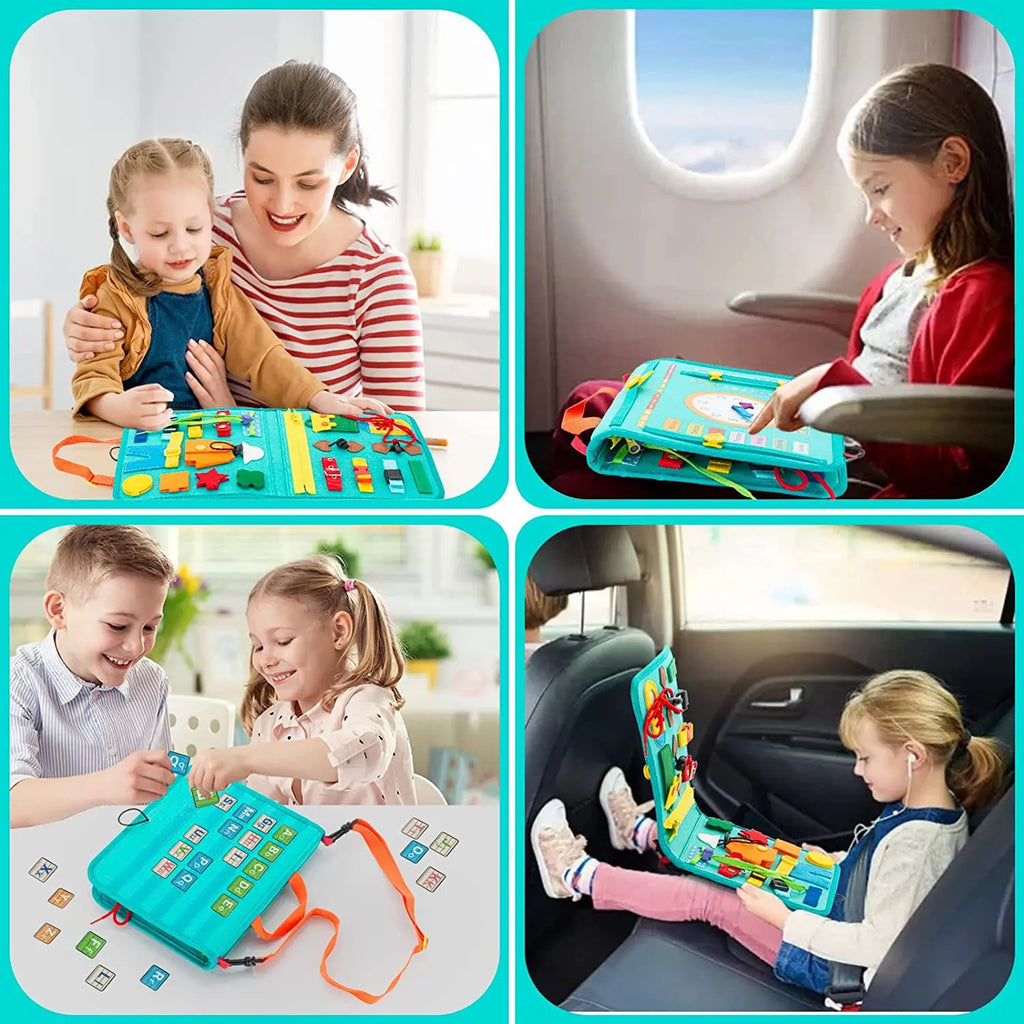 Planche d’activités Montessori / Planche sensorielle pour développer la motricité / Jouet d’apprentissage pour tout-petits / Cadeau de Noël