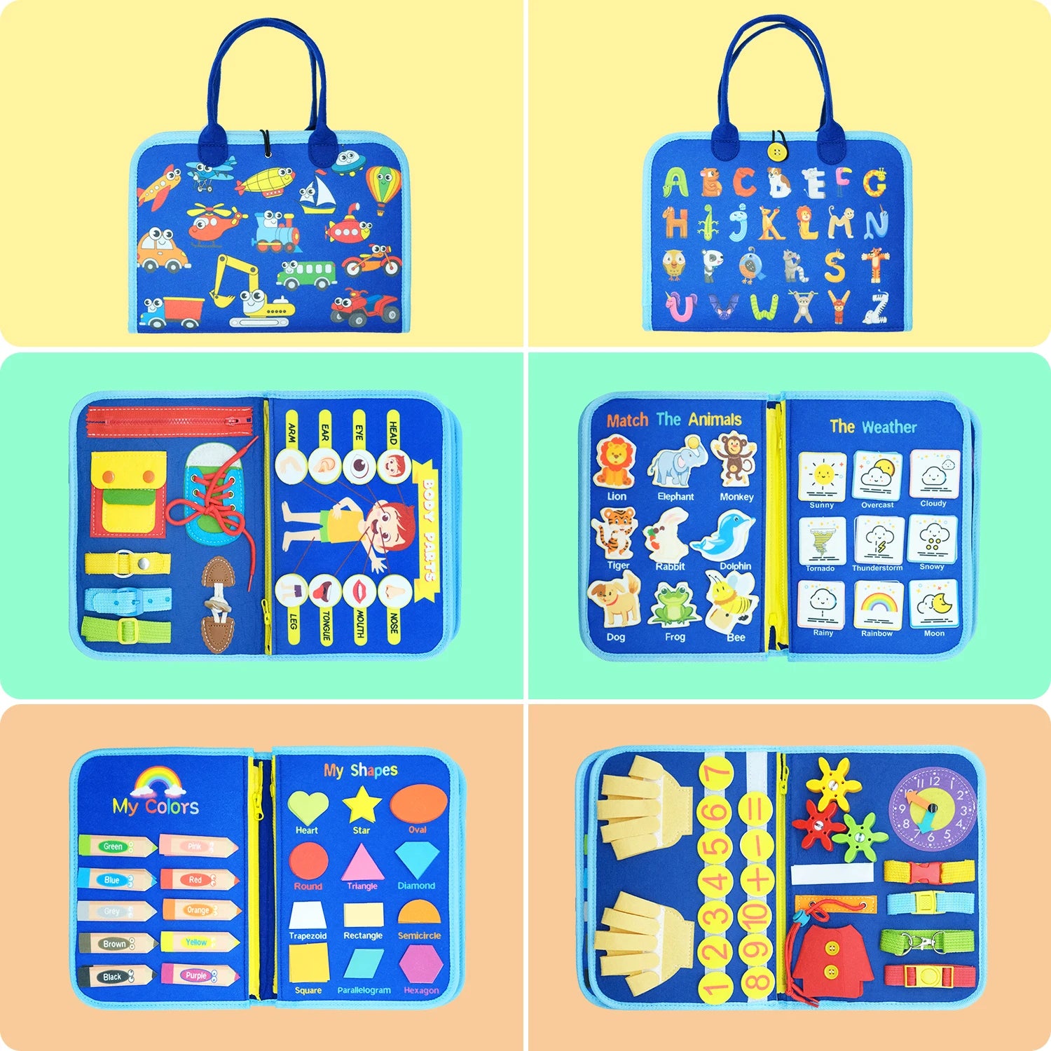 Planche d’activités Montessori / Planche sensorielle pour développer la motricité / Jouet d’apprentissage pour tout-petits / Cadeau de Noël