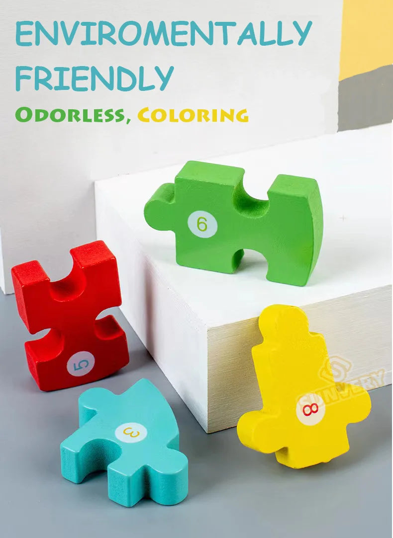 Puzzles en bois Montessori pour tout-petits / Jouets Montessori pour enfants de 2 à 5 ans / Puzzle éducatif 3D dinosaures