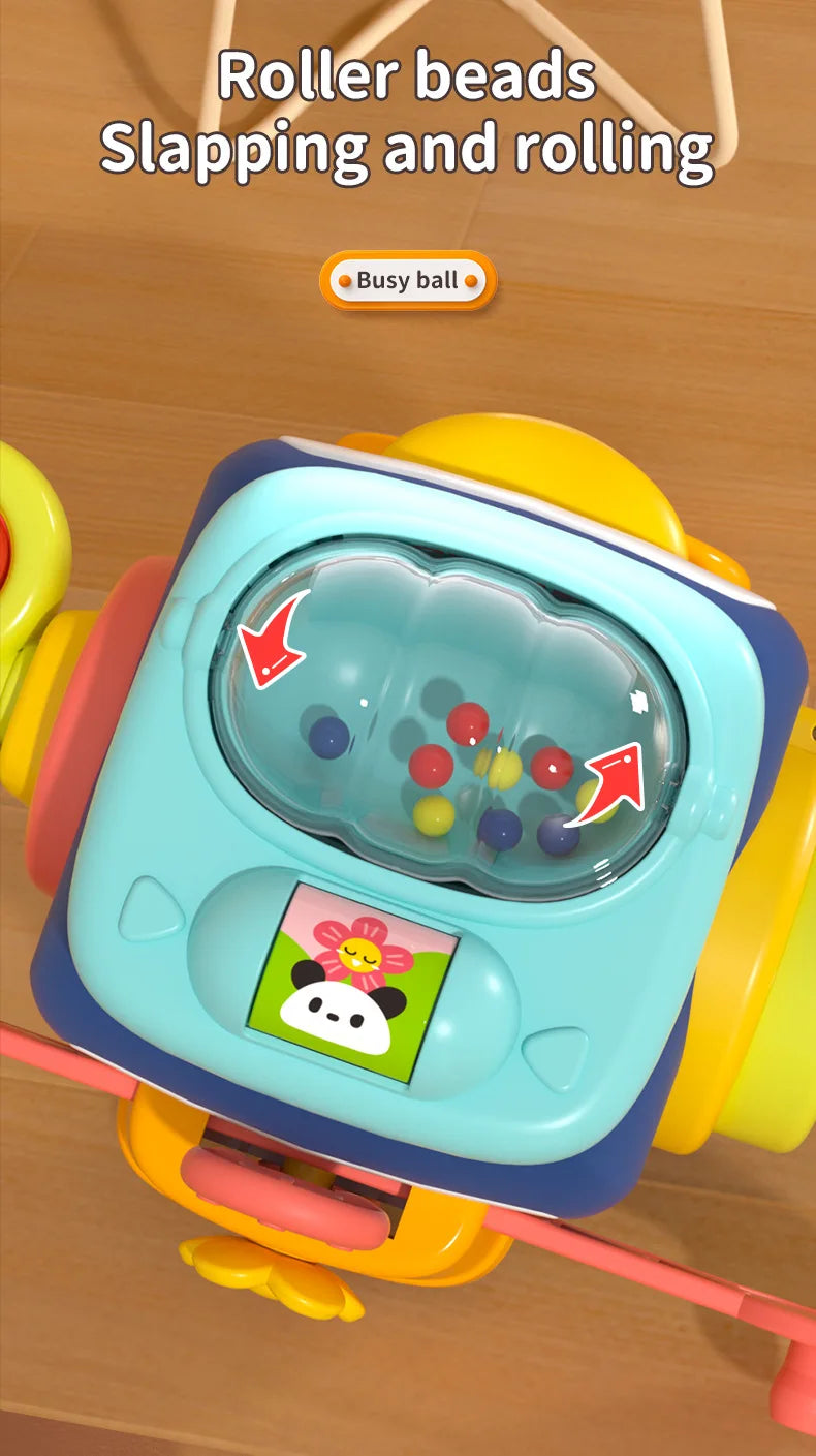 Cube de planche occupée pour bébé, jouets sensoriels Montessori pour tout-petits, activités d'apprentissage éducatives, jouet de voyage, boîte de verrouillage, motricité Fine